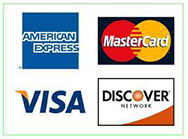 We accept credit cards