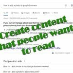 Create Content for SEO